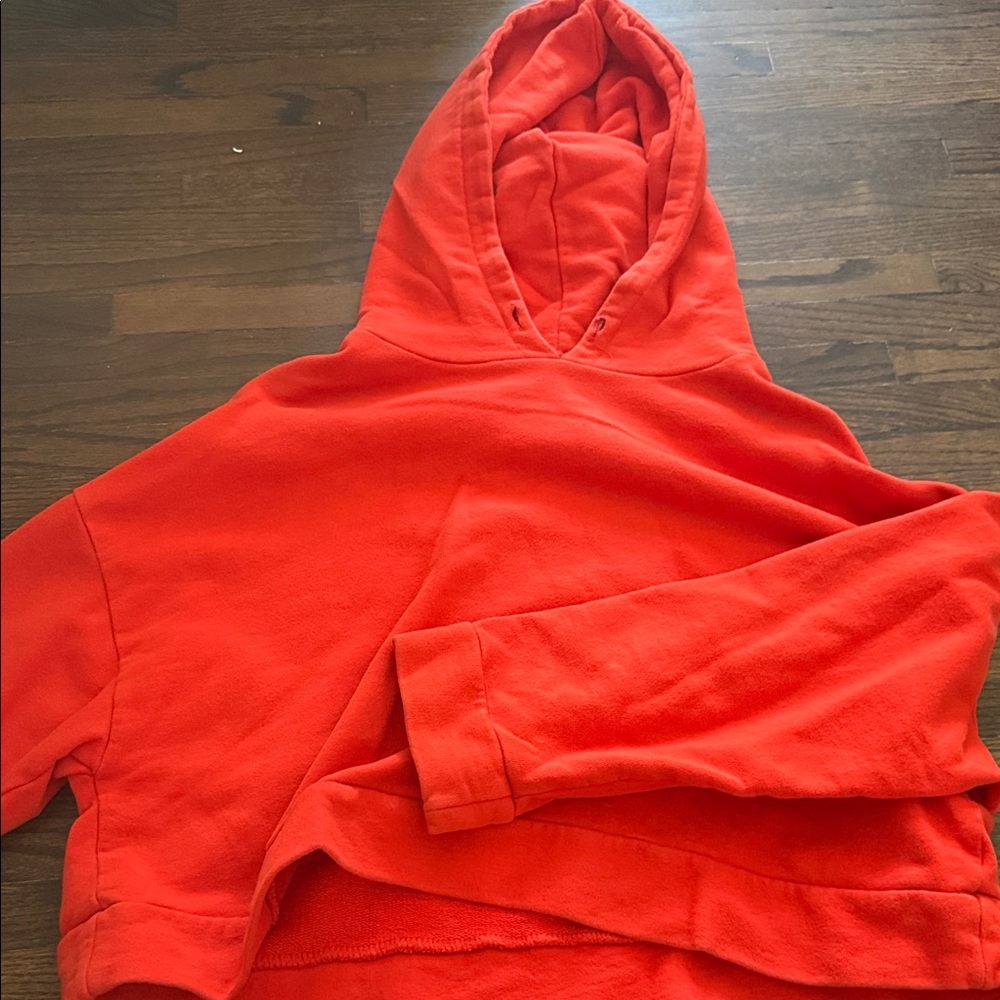 Zara Bright Red Hooded Jacket